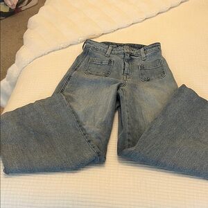 Old Navy Light Blue Wide Leg Jeans